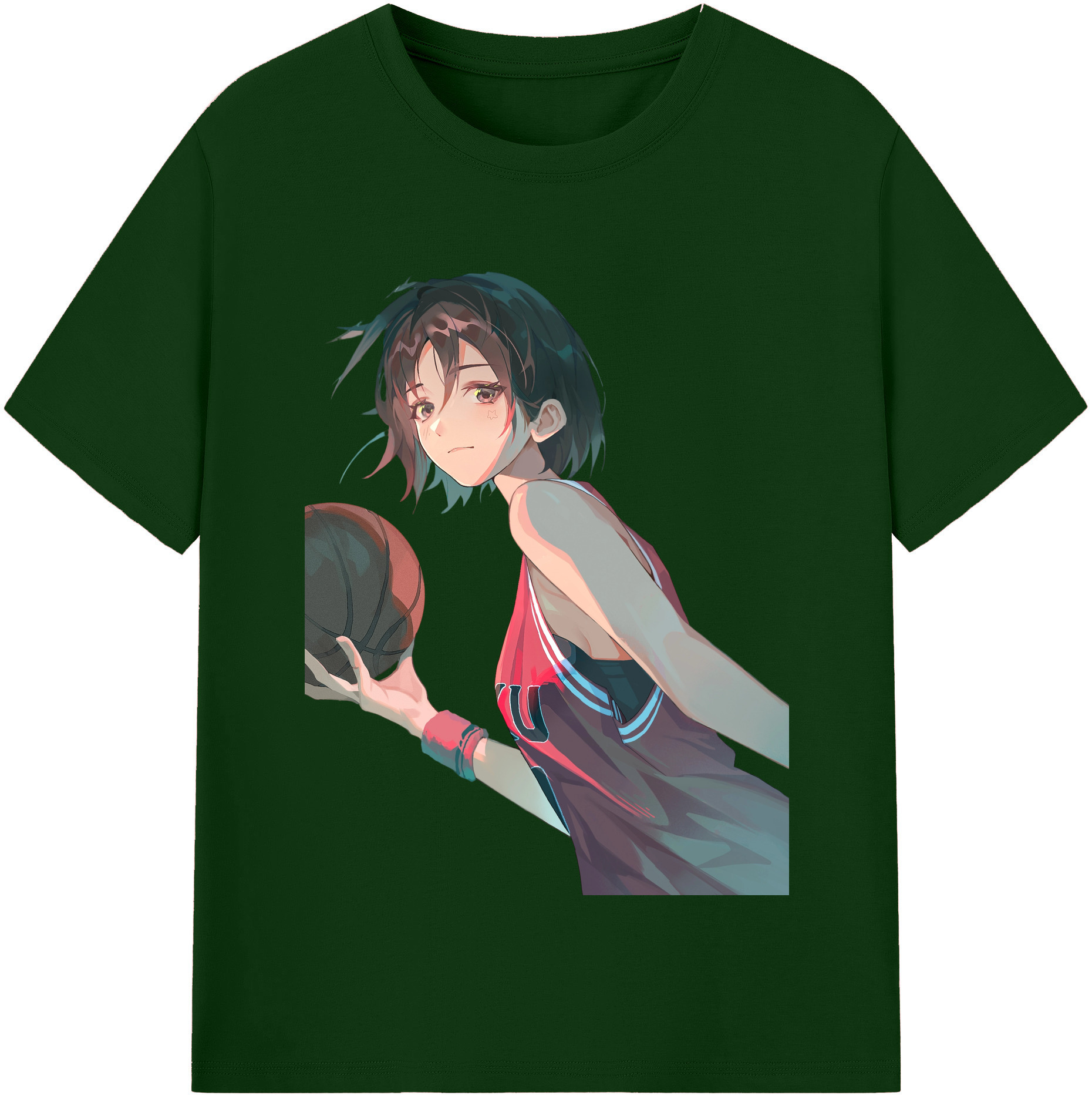 SLAM DUNK／スラムダンク 綿100％半袖Tシャツ（フロントプリント）
